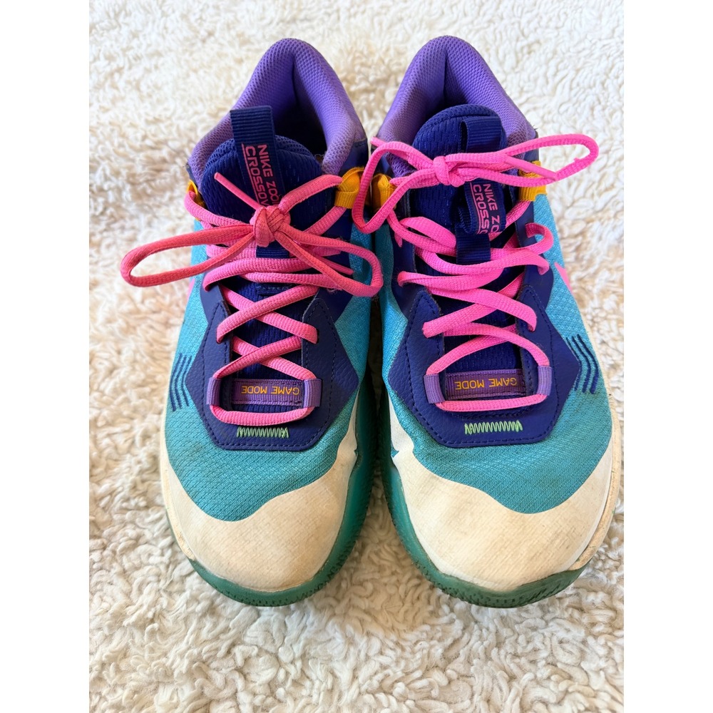 Nike Zoom Crossover Game Mode Basketball Shoes Multi-Color Teal Purple DC5216